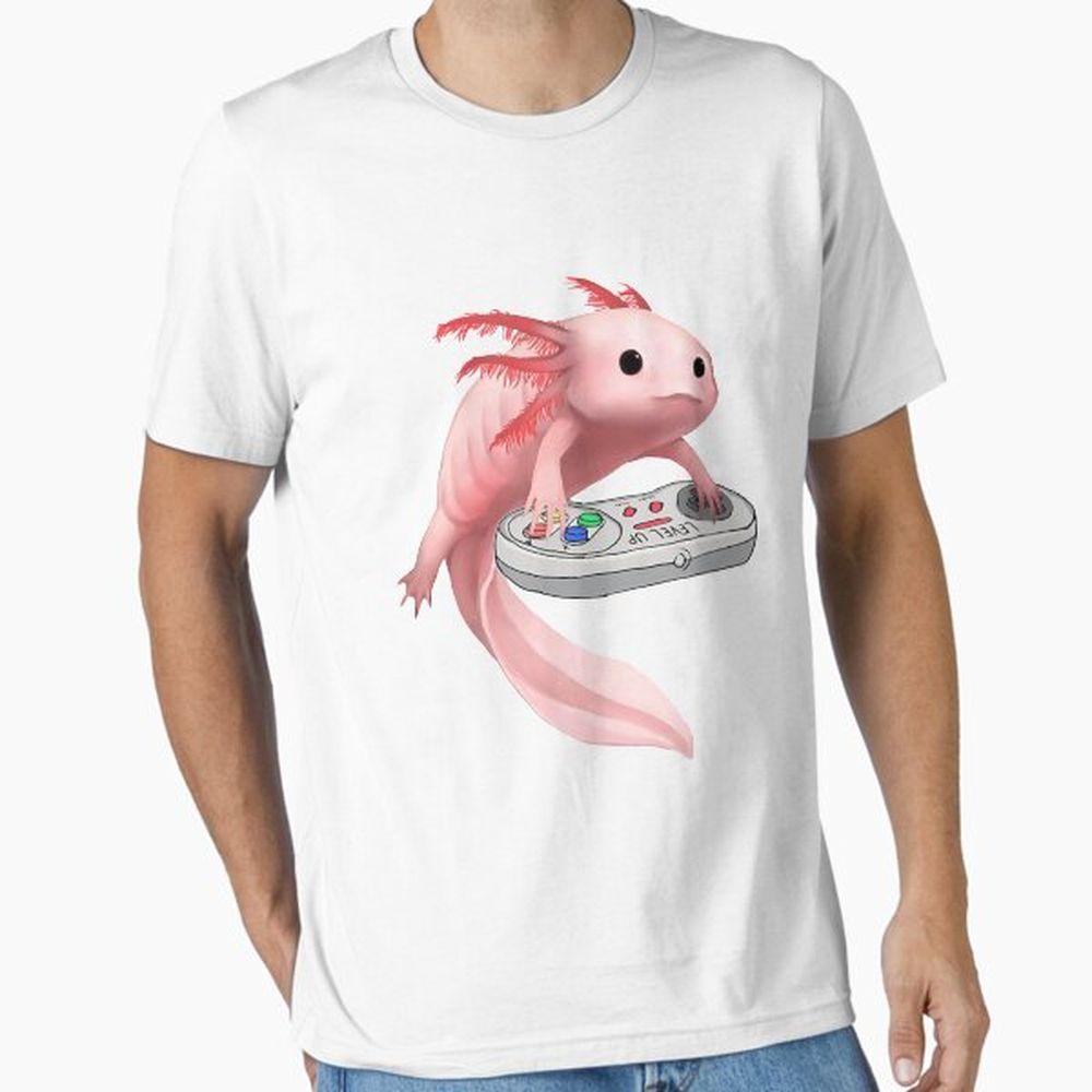 Axolotl Fish Playing Video Game Shirt Axolotl Fish Playing Video Game Shirt